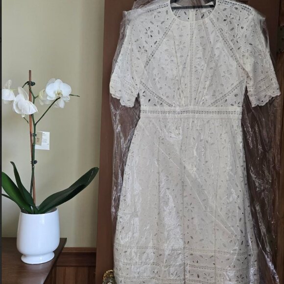 *RARE Zimmermann Roamer Day Dress in White Broderie Anglaise - Picture 3 of 6